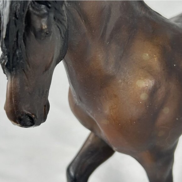 Retired Breyer Horse #3175 Action Drafters Dark Bay Friesian Brown Vintage - Picture 5 of 10